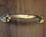 Solid Polished Brass 150mm Cupboard / Drawer Pull handle (PB112A)
